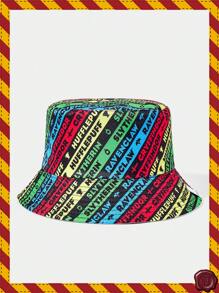 HARRY POTTER X SHEIN All-Over Print Reversible Bucket Hat, Sun Protection - Multicolor - View 1