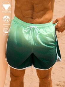 Surfspeed Herren Farbverlauf Urlaubs Lässig Strand Shorts