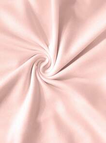 SHEIN Clasi Women's Solid Color Simple Bow Decor T-Shirt, Cute Top - Pink - View 3