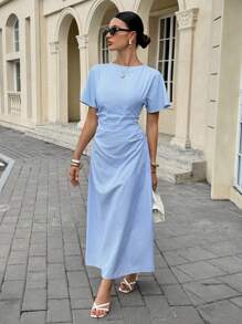 Siren Gaze 女士休闲条纹连衣裙，夏季