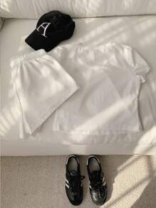 Elamini Conjunto de dos piezas para mujer para uso diario