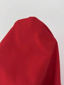 Rafferiza Vestido de estilo europeo y americano de última moda para mujer, sin mangas, con cuello en V, dobladillo con volantes y abertura - Rojo - Ver 7