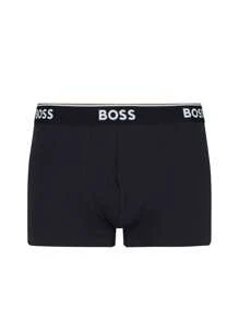 Hugo Boss Men's Trunks Durable Elastic Waist Classic Fit Office Weekend Training 50475274-487 - Grey Blue - View 3