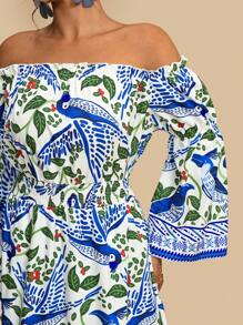 Travachic Plus Size Women's Off Shoulder Tie-Up Floral Print High Slit Maxi Dress, Casual Resort Style Bohemian Vacation Long Dress Vacation Outfits Woman  Vacay Outfits Women Beach Outfits For Women Holiday Outfits  Summer Outfits City Break Outfits Boho Chic Boho Style European Summer Island Vacation Outfits Honeymoon Outfits  Birthday Outfits For Women Old Money Mujer Miami Outfits  Saint-Tropez Outfits Tulum Outfits  South Beach Outfits Santorini Greece Outfits Amalfi Coast Outfits   Ibiza Outfits  Island Girl Plus Brunch Outfits Airport Outfit Club Outfits Women Teacher Outfits For Women Western Clothes For Women Western Wear Women Plus Off Shoulder Dress Long Sleeve Dresses