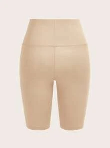 Slaydiva 3pcs Set Women High Waist Solid Color Versatile Cropped Leggings/Cycling Shorts, Suitable For Summer Women's Sportswear - Multicolor - View 4