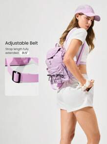 GLOWMODE 10升Take A Bow防水蝴蝶结细节可调节肩带背包健身房工作室度假购物旅行日常休闲装