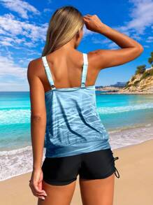 Swim Lushoire New Stylish Women Tankini Set, Beach & Vacation Style, Slimming & Flattering Design For Summer