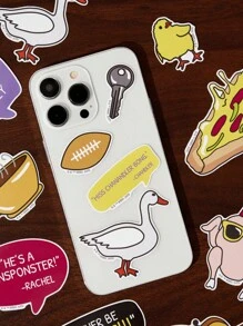 FRIENDS X SHEIN Set de 29 pegatinas con diseños de dibujos animados, diseñado para estudiantes, niños, adolescentes, mujeres y hombres