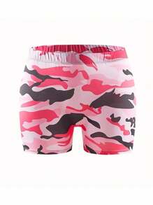 SHEIN Slayr Zomermode dames korte legging met camouflageletters en print