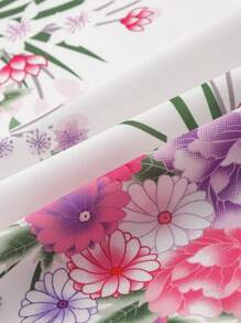 Irokai 花卉印花 V 领波西米亚风格休闲和服 - 白色 - 查看 8