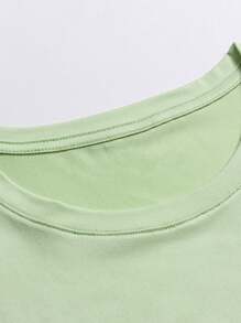 Manfinity RSRT 2pcs Men's Slim Fit Summer Palm Tree Print Short Sleeve T-Shirt - Pink - View 4