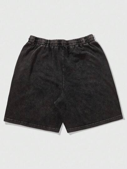 Street Life Street Style Rose Flower Rhinestone Print Shorts