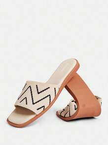 Ressula Women's Fashion Flat Slip-On Shoes - Beige - View 8