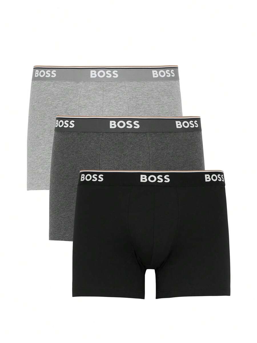 Hugo Boss Trunk Power (Pack Of 3) - Black Grey - View 1