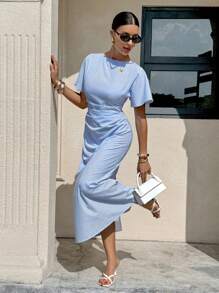 Siren Gaze 女士休闲条纹连衣裙，夏季