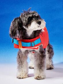 PETSIN Orange Pet Life Jacket Summer Lightweight Life Vest With "ICANDOIT" English Print, Comfortable, High Buoyancy, Adjustable, Suitable For Spring/Summer - Multicolor - View 4