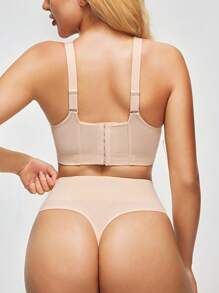 SHEIN Shape Sujetador con soporte de alambre, de unicolor y cómodo, diseño minimalista para mujer