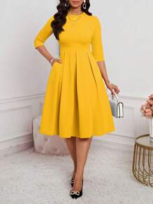 SHEIN Lady 春夏秋冬优雅办公室派对新年女士连衣裙