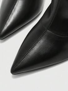 CUCCOO BIZCHIC Women's Fashionable High Heel Black Pointed Toe Ankle Boots, For Everyday Wear - Black - View 7
