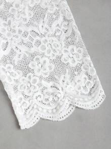 Fairmaia Blusa de encaje floral tradicional alemana de manga larga, blusa tradicional Dirndl de talla grande para mujer con cuello alto, para Oktoberfest, blusa de encaje de manga larga, blusa de encaje blanca, blusa de encaje corta, Halloween