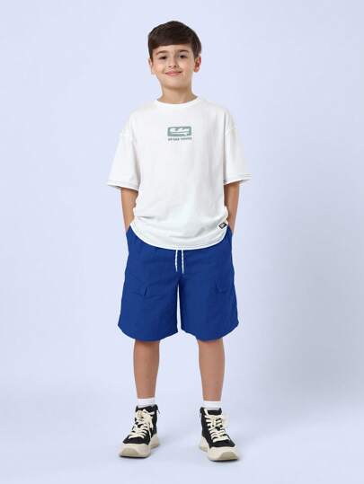 SUMWON No Bad Waves Logo Cotton T-Shirt Oversized Summer Holiday Beach Surfer Skater Casual Everyday Wear