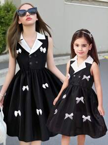 Young Girl's Elegant Butterfly Decor Dress, Summer Cute Dress For Girls Classy Girl Dresses For Girls Casual Dresses For Girls Cute Dresses For Girls Bow Dresses For Girls