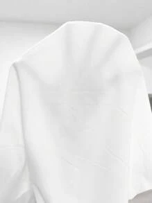 GlowEve Camiseta de mujer de un solo hombro con lazo en color liso - Blanco - Ver 4