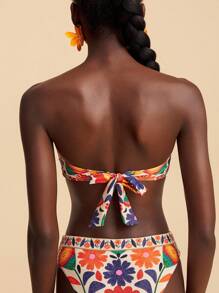 Travachic 女士花卉印花度假沙滩泳装上衣