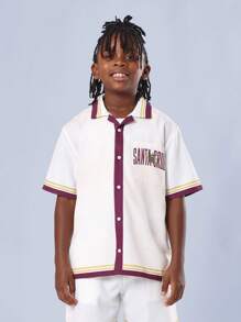 SUMWON Ensemble de short Jersey Paradise Beach Club Santa Cruz Style baseball d'été Tenue rayée d'équipe Vêtements d'activité