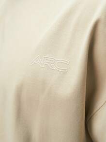 ARC Activewear Oversized T Shirt Performance Top Gym Workout - Apricot - View 4