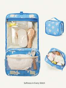 Cozy Pixies 便携式妈咪包、洗漱包、婴儿收纳包，适合存放毛巾、衣服等物品 - 淺藍色 - 查看 1