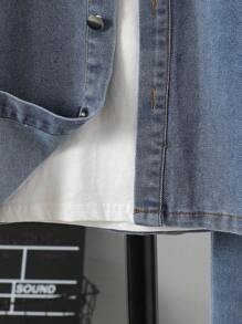 2 件套年轻男孩日常度假休闲衬衫长袖 + 长裤，适合日常穿着、上学、旅行、户外玩耍、春秋季、返校、所有季节