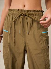Pantalones deportivos para mujer, resistentes al agua, ligeros y activos para camping, senderismo, verano y primavera - Camel - Ver 13