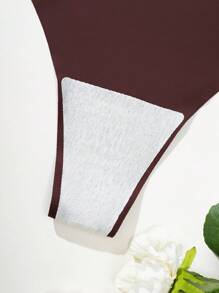 SHEIN 5件套女士无缝纯色丁字裤套装