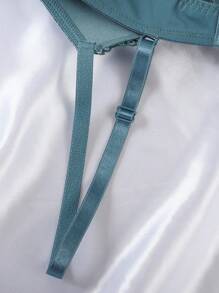 1pc Women Lace Bra With Underwire - Green - View 5