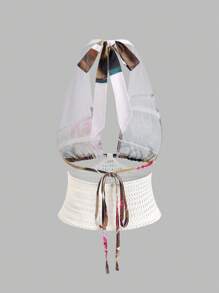 Sweetra Women's Sexy Bandeau Beach Resort Style Sleeveless Camisole, Spring/Summer - Multicolor - View 2