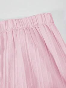 Sparklyn 2pcs/Set Teen GirlCasual Camisole Top And Wide Leg Pant Set, Summer, School, Campus, College Summer Holiday - Pink - View 7