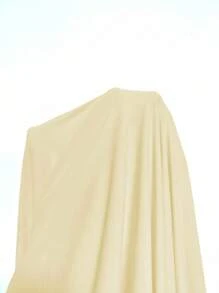 SHEIN Plus Size Lace Patchwork Knit Sexy Deep-V Embroidered Floral Decor Camisole Nightgown - Yellow - View 6