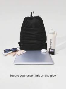 GLOWMODE 11L Glow Everywhere Waterproof Reflective Drawstring Multi Compartment Sport Backpack Gym Studio Beach Pool Holiday Vacation Getaway Daily Casual Wear