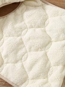 男婴休闲学院风百搭纯色羊毛双面背心夹克，适合秋冬季，居家或户外穿着