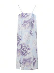 Irokai 莲花印花喇叭袖日式浴衣