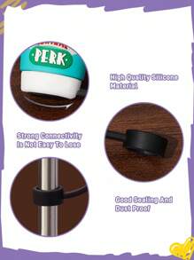 FRIENDS X SHEIN Tapón antipolvo para pajitas, tapa reutilizable para pajitas, apta para pajitas con un diámetro de 8-10 mm