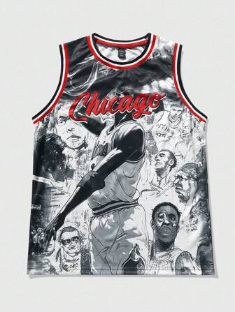 Street Life Men's Street Style American Sport Basketball Tank Top