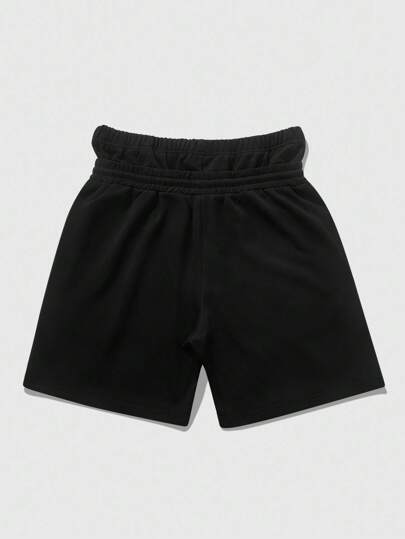 Street Life Street Life 1 Pair Men/Women Street Style Gradient Rhinestone Decorated Double Waistband Casual Shorts