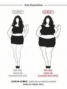 SHEIN CURVE+ Plus Size Women Summer Casual Daily Drawstring Waist Slant Pocket Loose Wide Leg Denim Shorts - Light Wash - View 3