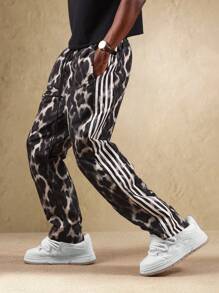 SUMWON Quần Jogger Họa Tiết Da Báo Sọc Bên Hông Quần Thể Thao Thời Trang Quần Áo Dạo Phố Mọi Mùa Quần Áo Mặc Ở Nhà Phong Cách Đô Thị Đương Đại - Nhiều màu - Xem 1