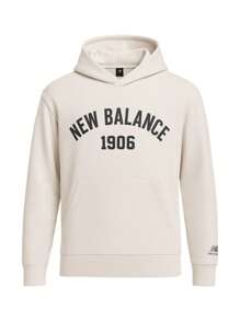 New Balance Men's Sports & Outdoor Hoodies Classic Fit Soft Versatile Commuting Outing Training MT33553MBM - White - View 1