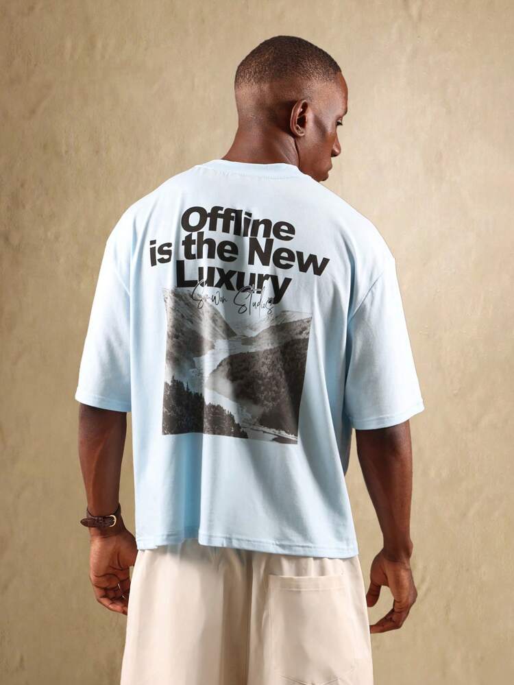 Oversized Relaxed Fit Luxury Statement Casual Streetwear Graphic Print T Shirt