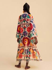 Travachic Women's Floral Print Beach Cover-Up, Cardigans For Women, New Year, Wedding Guest Outfits, Elegant Graduation, Luxury Prom, Casual Outfits, ,Pink,Pink Bikini,Casual,Vacation,Vacation Outfits Women,Vacation,Summer Holiday Outfits ,Holiday Outfits For Women,Holiday,Vacation Outfits For Women,Vacation Dress,Elegant,Going Out,Party,Beach,Beach Dress,Beach Shorts,Beach Dresses,Beach Outfits For Women,Beach Skirt,Beach Set,Beach Outfit,Beach Outfit For Women,Summer,Summer Clothes,Summer Holiday Outfits,Flower,Graphic,Carmaval,Carnival,Western,Festival,Spring To Summer,Red - Multicolor - View 2