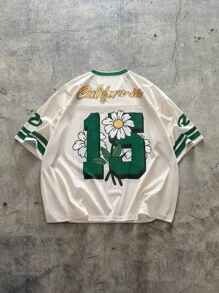 EASEVO Plus Size Men's Casual Daily Knit Crew Neck Short Sleeve T-Shirt, Suitable For Summer